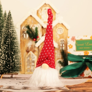 Ornement de Noël Gnome Lumineux LED Poupée en Peluche Homme de la Forêt Sans Visage Pour Décoration de Sapin de Noël Fête
