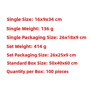 Detailed size chart for Christmas gnome ornament with weight and package dimensions