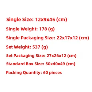 Size specifications for Christmas faceless doll with antlers measuring 12x9x45cm