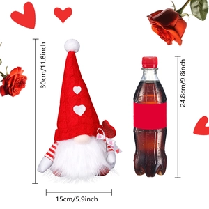 Tableau des tailles du gnome de la Saint-Valentin de 30 cm avec dimensions et échelle
