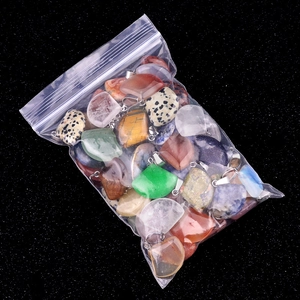 Bulk set of fan-shaped natural crystal pendants with silver metal bails for DIY jewelry making
