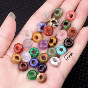 Sortierte 10mm Naturkristall- und Achatperlen für die DIY-Halsketten- und Schmuckherstellung