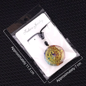 Orgon Energie Anhänger Halskette Naturstein Harz Chakra Heilung Spirituelles Symbol Schmuck Für Damen Herren Geschenk