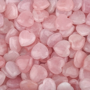 Natural Rose Quartz Heart Shaped Healing Stone Polished Pink Crystal Palm Stone For Home Decor Meditation Relaxation Gift