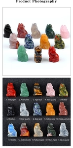 Macro view of detailed miniature wolf figurines carved from diverse natural gemstones
