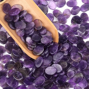 Pietre Preziose Sciolte in Cabochon Ovale di Ametista Naturale Pietre di Cristallo Viola Lucidate Per Fai da Te Gioielli
