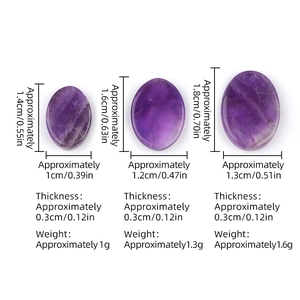 Cabochon di ametista naturale in tre dimensioni per la creazione di gioielli fai-da-te