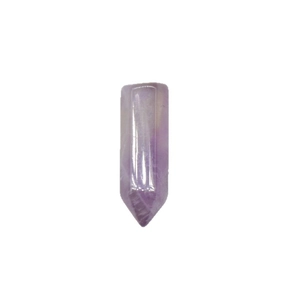 Pendentif balle en cristal d'améthyste naturelle pour bijoux DIY pierre 6x21mm