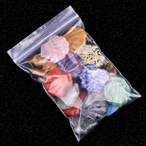 Assortiment de pierres précieuses naturelles en forme de coquille pour décor DIY