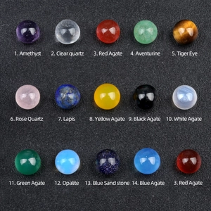 Assorted 4mm natural gemstone spheres set including amethyst, quartz, and tiger eye beads