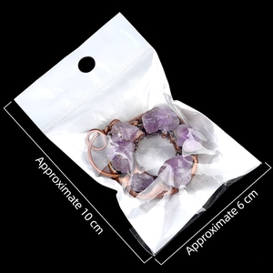 Vintage amethyst doughnut pendant necklace with raw crystals in bronze-tone finish