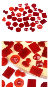 Polished red agate stone beads in round, gourd and teardrop shapes for DIY jewelry making