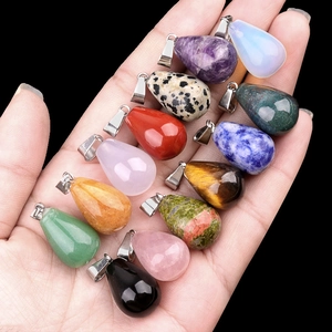 Variedad de colgantes de piedra natural de 20mm para joyas de bricolaje y collares