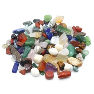 Polished natural crystal gemstones in various colors for mining kits and education