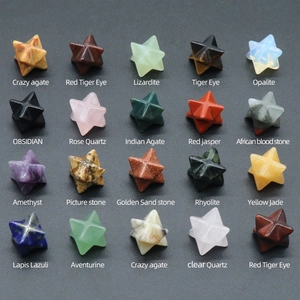 Natürlicher Kristall Merkaba Stern Heilstein Heilige Geometrie Energie Edelstein Für Meditation Spirituelle Haus Deko