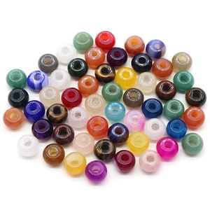Mélange de perles rondelles en agate de cristal naturel de 6mm pour bracelets DIY
