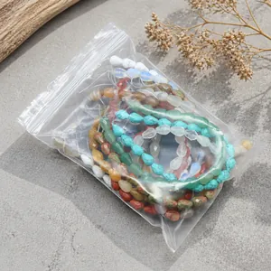 Teardrop faceted natural crystal stone beads set in OPP bag for DIY jewelry making
