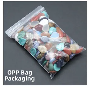 Mezcla de piedras naturales en forma de gota en bolsa OPP para joyería artesanal