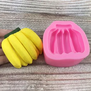 3D banana silicone mousse cake mold for DIY French pastry and chocolate baking