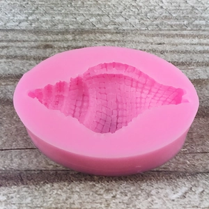 Rosa Silikonform mit Muschel- und Seesternmotiven für DIY-Schokolade oder Kuchendeko