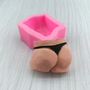 DIY bikini thong buttocks silicone mold for chocolate fondant and soap making