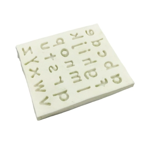 Moule en silicone alphabet avec lettres minuscules pour chocolat et décor de gâteau