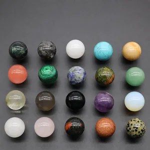 Collezione di sfere in cristallo naturale e pietre preziose da 20 mm in vari colori