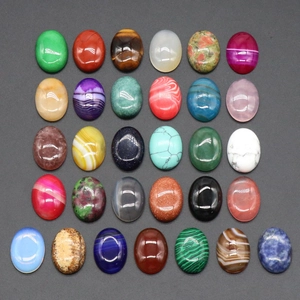 Set van 30 ovale edelsteen cabochons voor DIY sieraden maken en zettingen