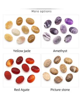 Foto macro de piedras preciosas pulidas como amatista y ágata roja para joyería artesanal