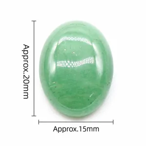 Cabochon en cristal vert naturel de forme ovale 15x20mm pour bijoux DIY