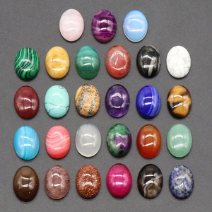 Set de 27 cabujones de piedras naturales ovaladas surtidas para crear joyería fina