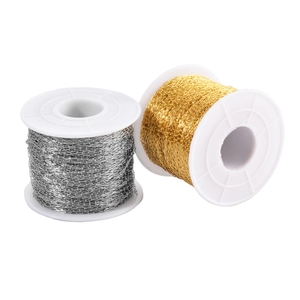 DIY gold and silver stainless steel thin rectangle link chains on spools for jewelry making