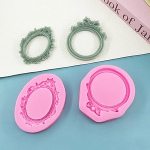 European vintage photo frame silicone mold for DIY aroma gypsum and crystal resin crafts