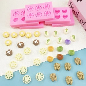Food-grade silicone molds for realistic DIY resin vegetables and nuts crafting