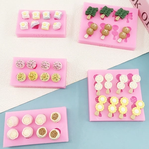 Mini oden-shaped food silicone molds for chocolate and fondant cake decorating