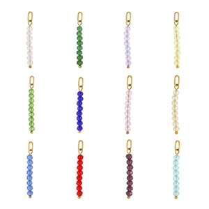 Stainless Steel DIY Jewelry Making Accessory Beads Vertical Pendant And Multi Style Chains For Necklace Bracelet Women