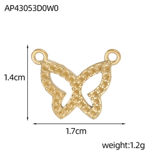 Detaillierter Schmetterling Anhänger Maße 1,4cm x 1,7cm für DIY Schmuckherstellung