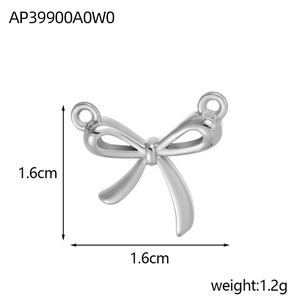 Polierter silberner Schleifen-Schmuckverbinder mit zwei Ringen für DIY Halsketten und Armbänder