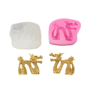 DIY Chinese dragon silicone molds for New Year cake decorating and chocolate crafting