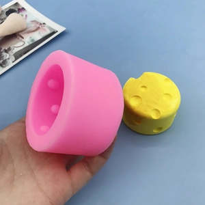 DIY small round cheese silicone mold for handmade soap, candle and gypsum crafts