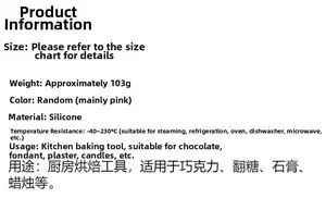 Specifications of sleeping baby and mother silicone mold for DIY crafts