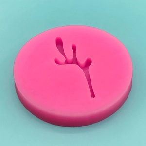Silicone fondant mold with elk antler design for DIY cake baking and chocolate crafting