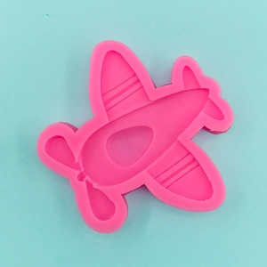 Close-up of airplane silicone mold details for fondant cake and chocolate DIY kitchen gadgets
