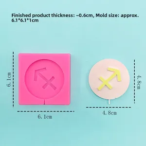 Silicone mold for Sagittarius zodiac signs for DIY chocolate and cake decoration