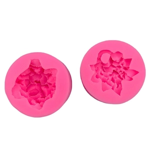 Pink hydrangea silicone mold set for aromatherapy gypsum and candle making crafts