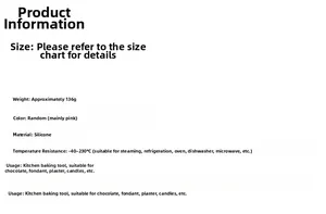 Detailed specifications of silicone number molds for chocolate and baking uses