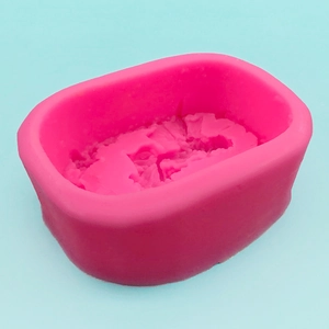 Rose pink 3D angel girl swing silicone mold for handmade soap and candle making