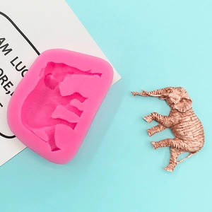 Creative 3D Elephant Shaped Silicone Mold For DIY Handmade Chocolate Candy Cake Decoration Aromatherapy Plaster Craft Mold