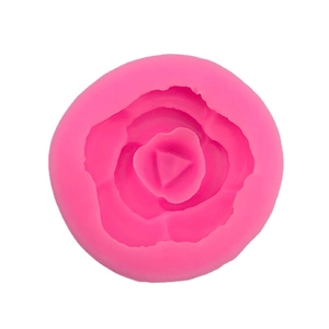 DIY camellia flower silicone mold for fondant cakes and handmade aroma gypsum crafts