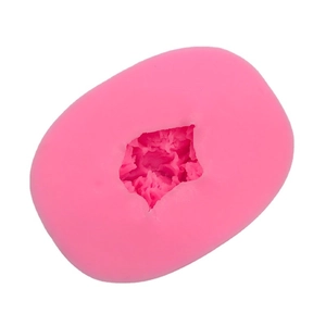 Stampo in silicone 3D a fiore di ciliegio per candele e saponi con trama in pietra rosa